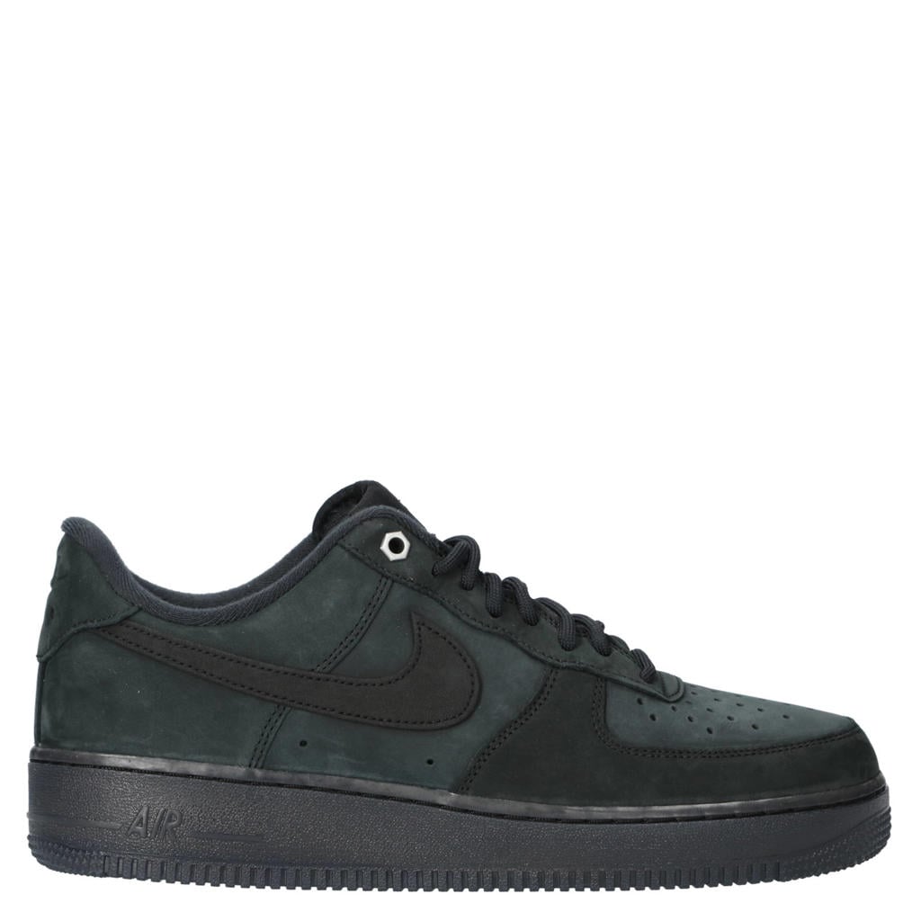 Zwarte heren Nike Air Force 1 07 WB sneakers van leer/voering: mesh/voetbed: eva met veters