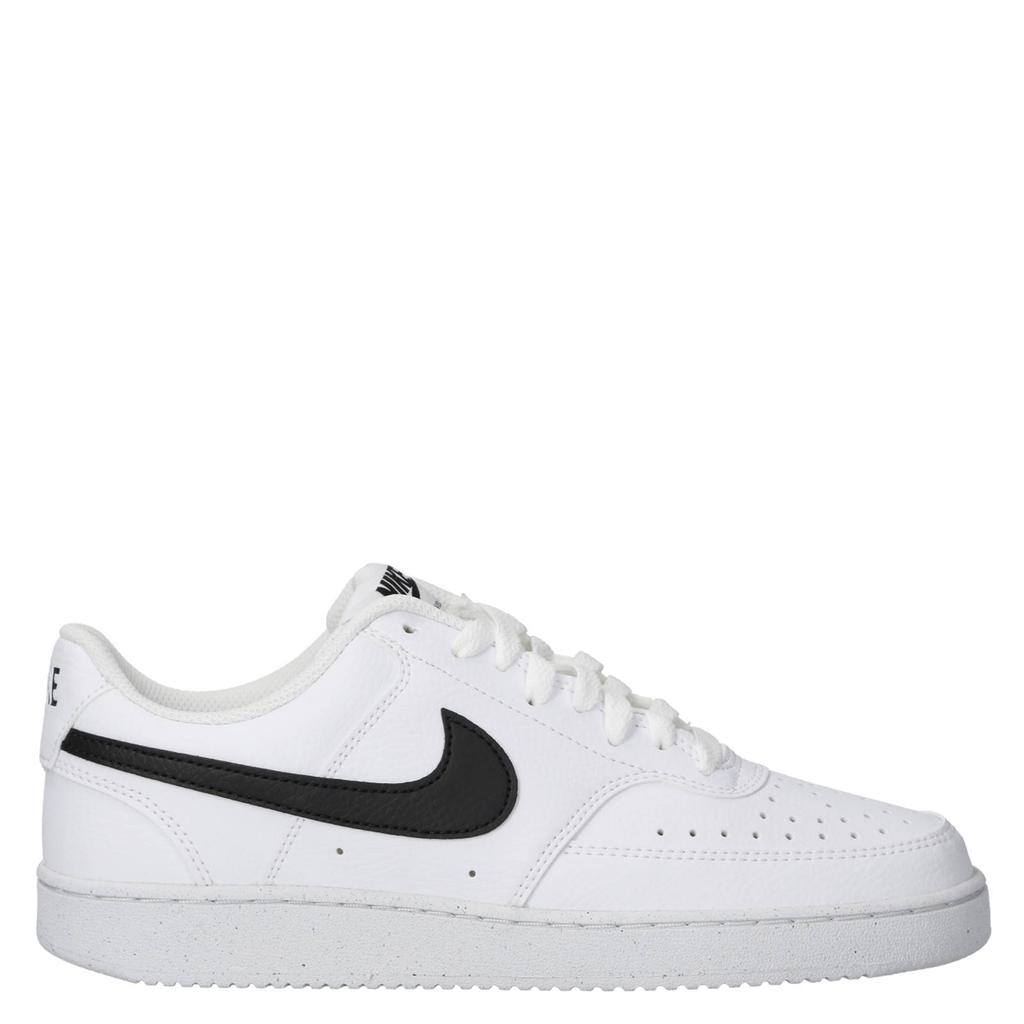 Wit en zwarte dames Nike Court Vision sneakers van imitatieleer/voering: mesh/voetbed: eva met veters