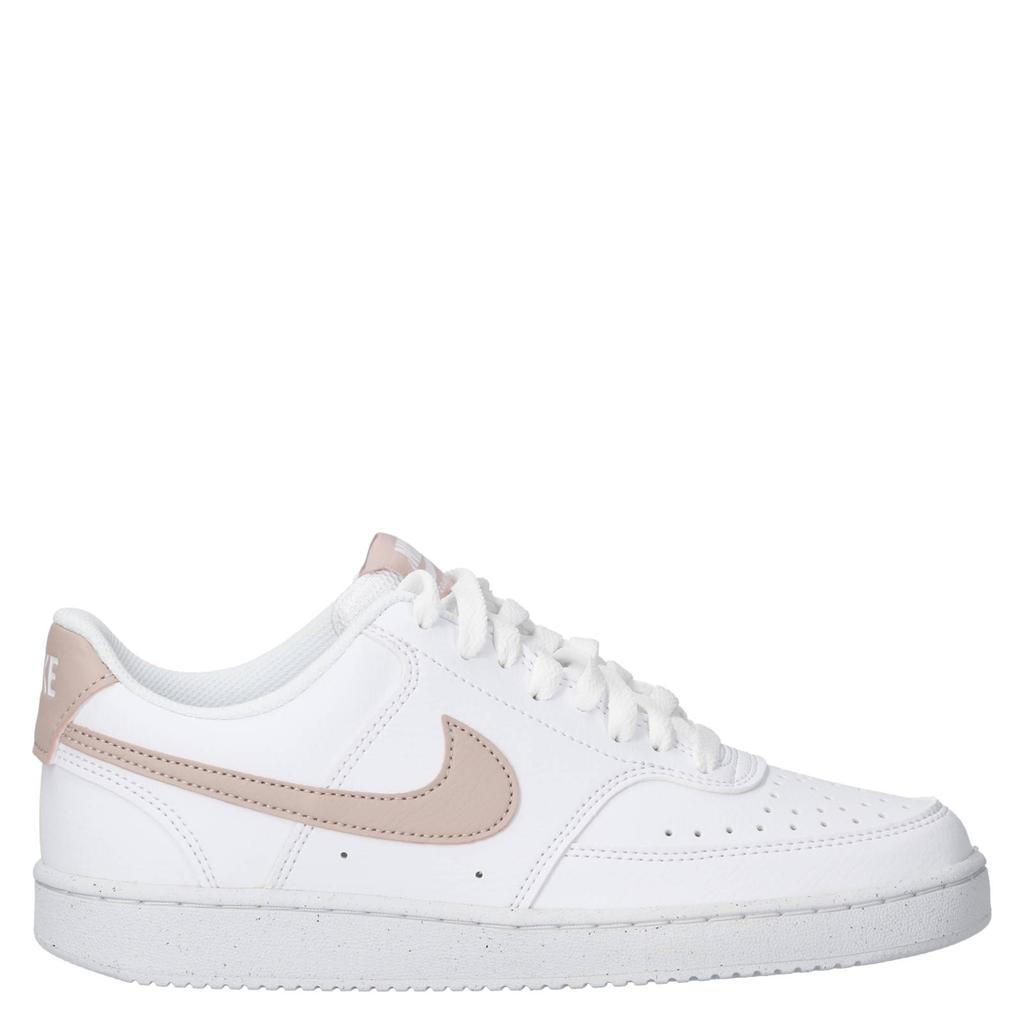 Wit en roze dames Nike Court Vision sneakers van imitatieleer/voering: mesh/voetbed: eva met veters