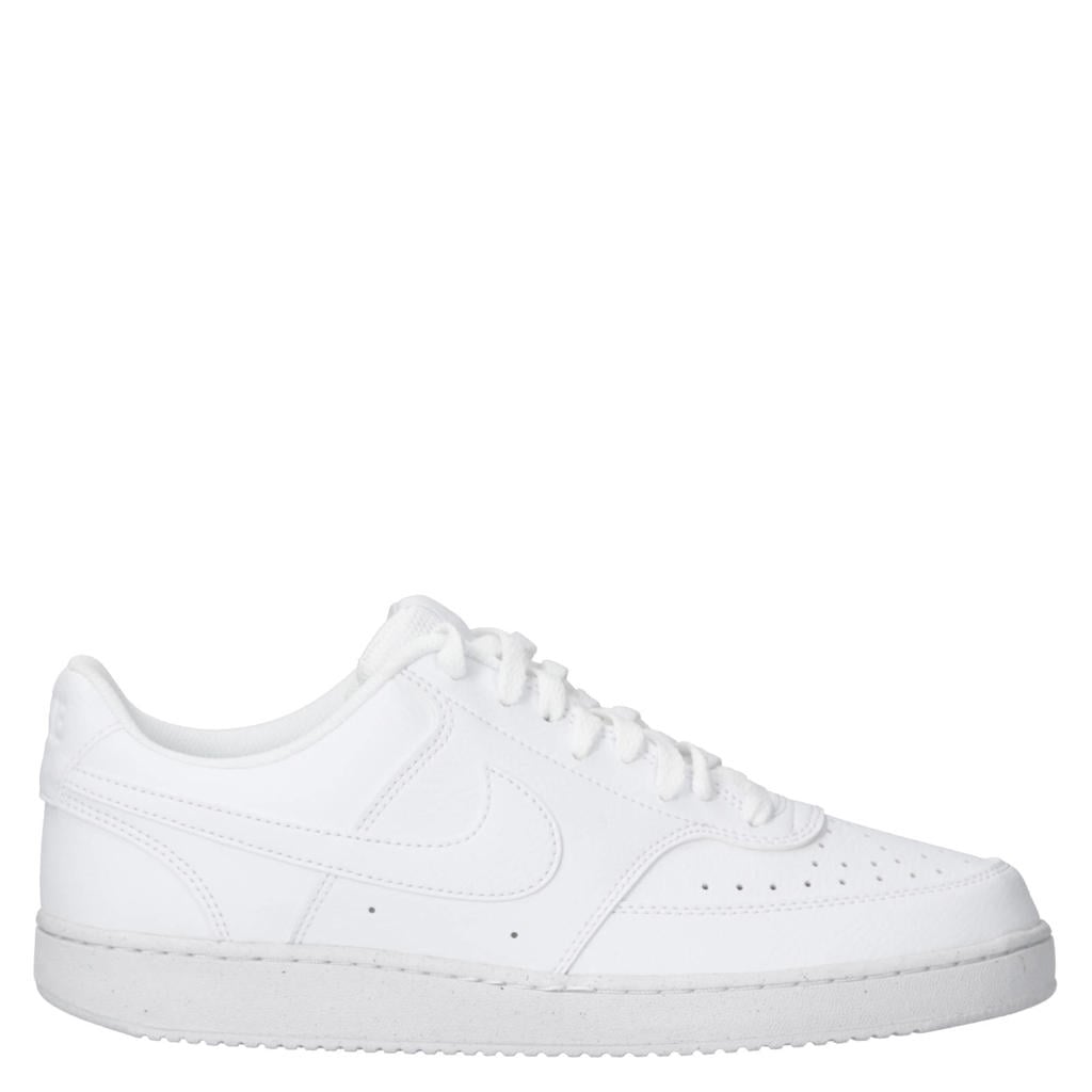 Witte heren Nike Court Vision sneakers van imitatieleer/voering: mesh/voetbed: eva met veters