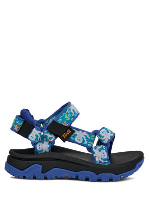 sandalen met all over print blauw