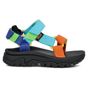sandalen - zwart/blauw/oranje