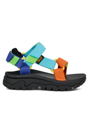sandalen - zwart/blauw/oranje