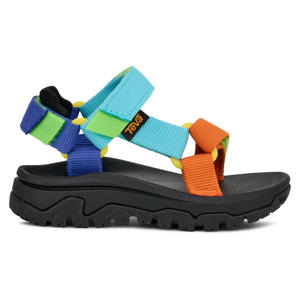 sandalen - zwart/blauw/oranje