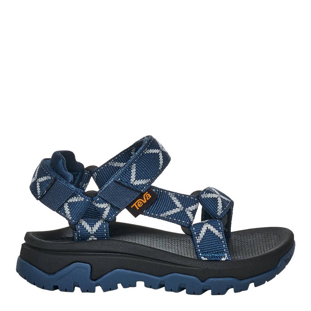 Donkerblauwe jongens Teva sandalen met all over print - van 100% nylon met klittenband