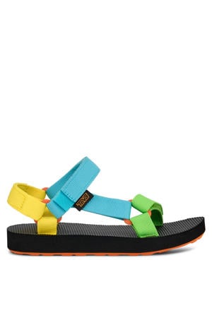 sandalen blauw/geel/groen