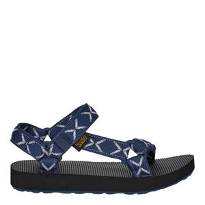 sandalen met all over print - donkerblauw