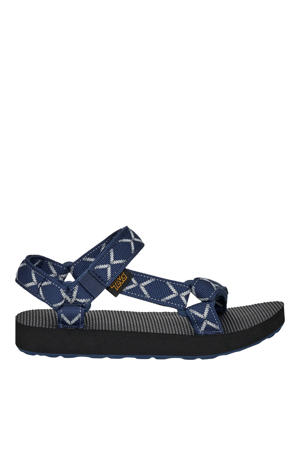 sandalen met all over print - donkerblauw