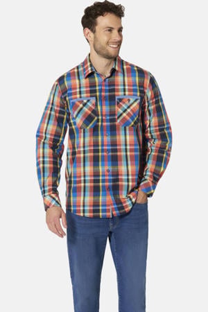 regular fit geruit overhemd Plus Size - meerkleurig