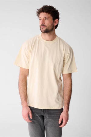 relaxed T-shirt lichtgeel