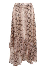 thumbnail: Shoeby midi rok strokenrok met dierenprint lichtbruin