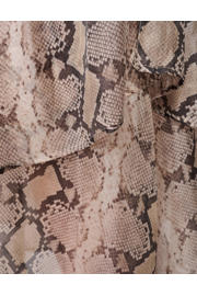 thumbnail: Lichtbruine dames Shoeby midi rok strokenrok met dierenprint voorzien van