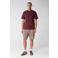 Shoeby regular T-shirt met backprint donkerrood