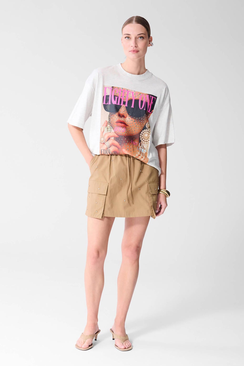 Shoeby T-shirt lichtgrijs