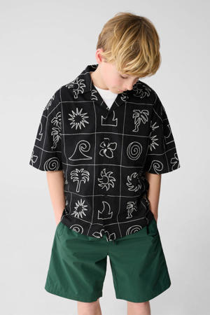 casual overhemd zwart