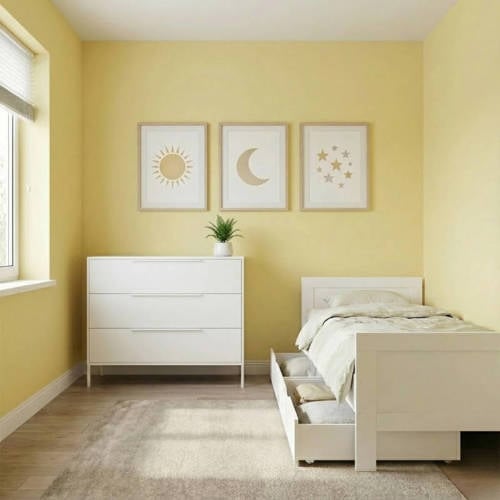 Born Lucky Tienerkamer Noel Wit 2 Delig Met Bed Met Lade afbeelding