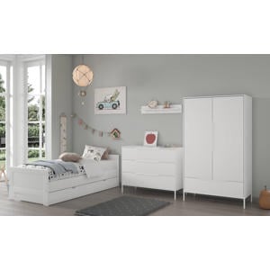 Tienerkamer Noel Wit 3 Delig Met Bed Met Lade