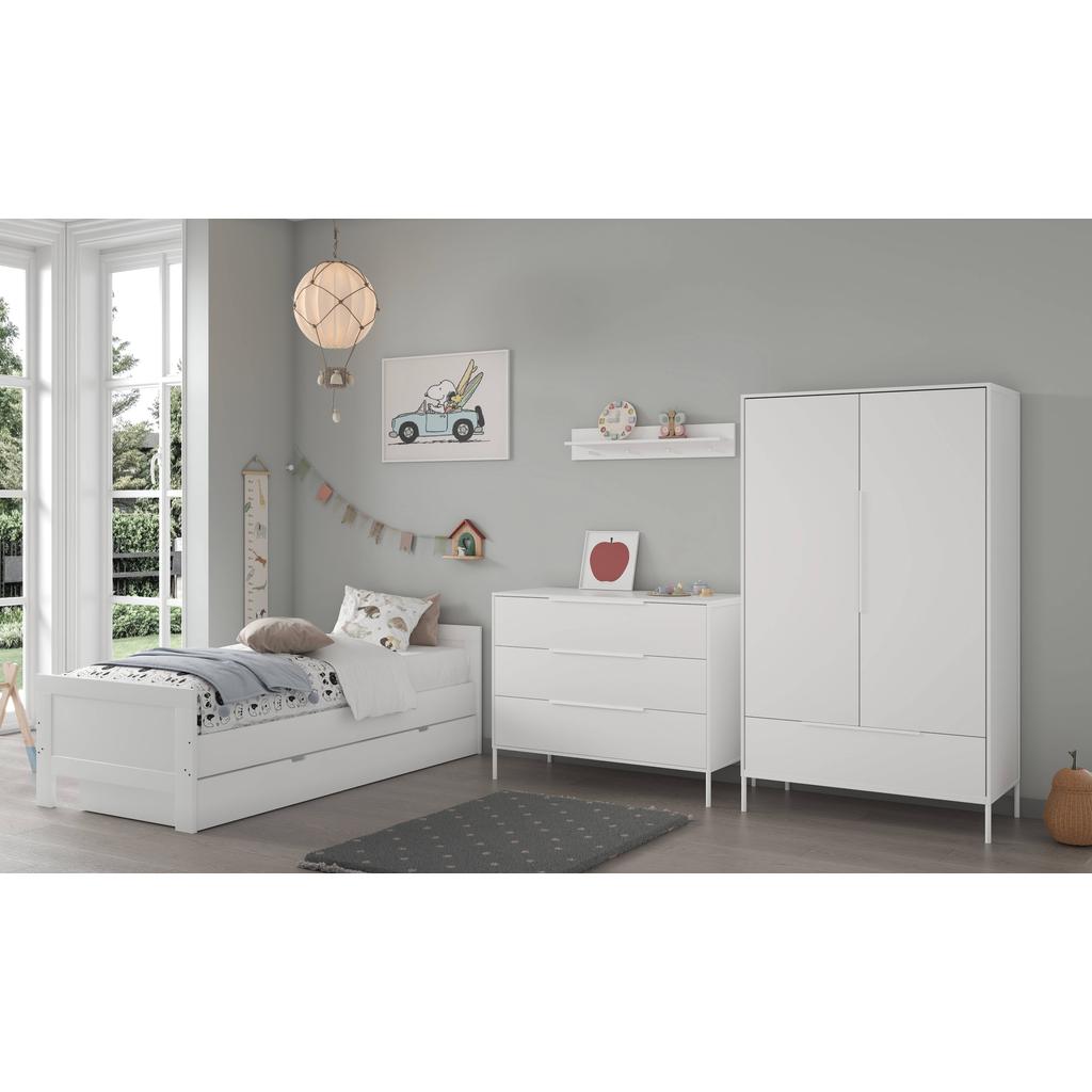 Born Lucky Tienerkamer Noel Wit 3 Delig Met Bed Met Lade