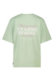 thumbnail: America Today T-shirt met backprint lichtgroen