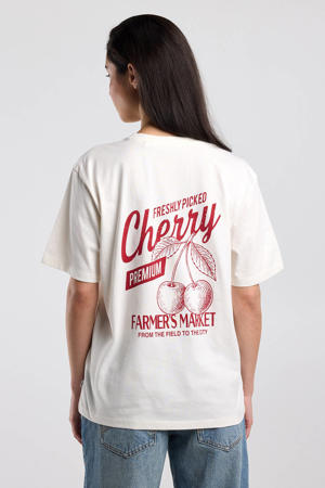 T-shirt met backprint wit
