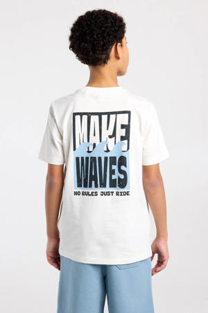 T-shirt met backprint wit