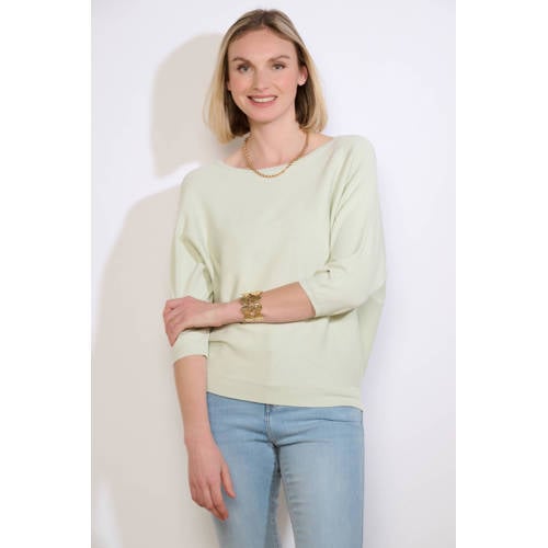 LOLALIZA pullover mintgroen fijn gebreid afbeelding