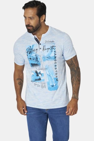 +FIT Collectie regular T-shirt Plus Size TJELVAR lichtblauw