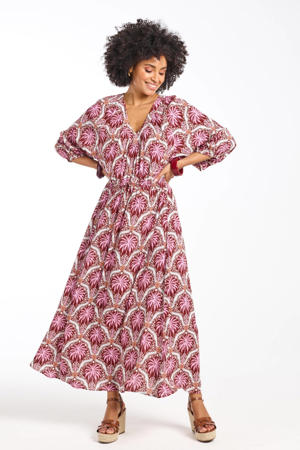 maxi jurk roze