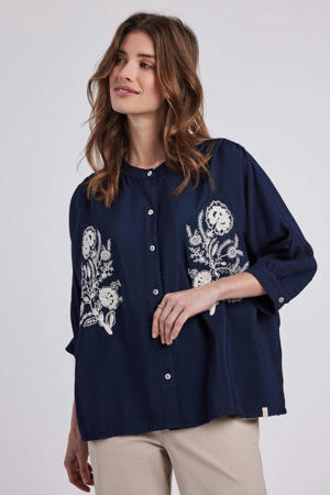 blouse donkerblauw