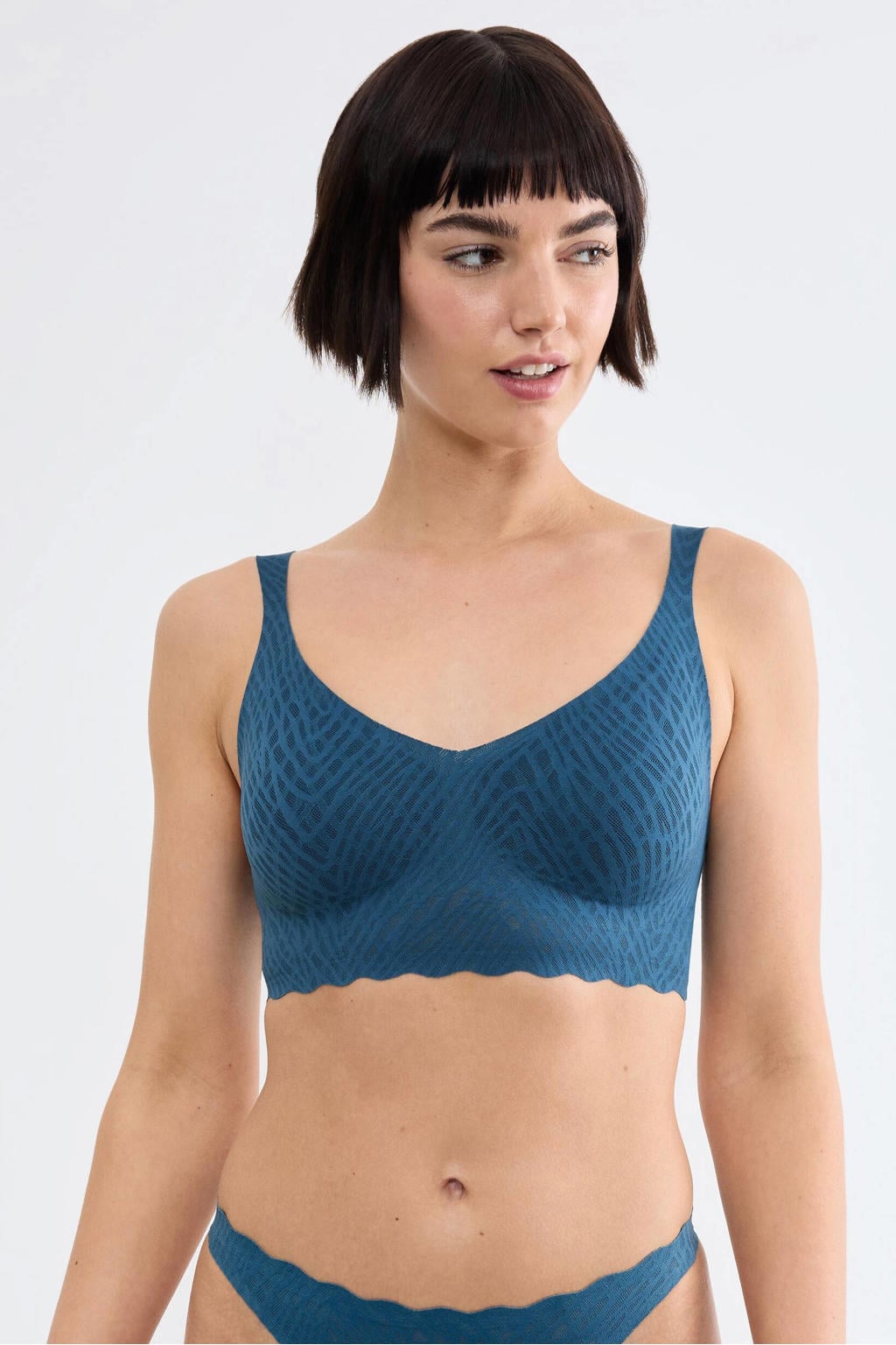 sloggi ZERO Feel Bliss voorgevormde seamless bralette - petrol