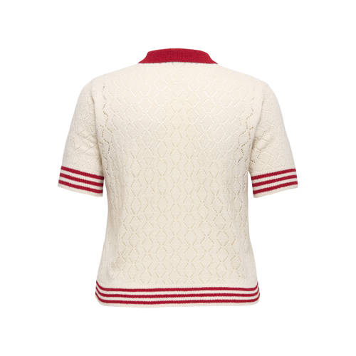 ONLY CARMAKOMA polo wit afbeelding