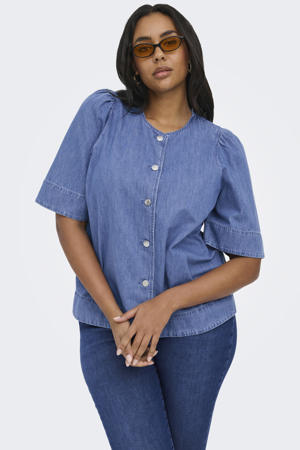 denim blouse lichtblauw
