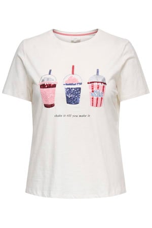 gebloemde T-shirt