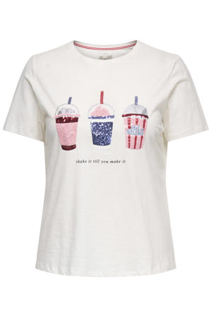 gebloemde T-shirt