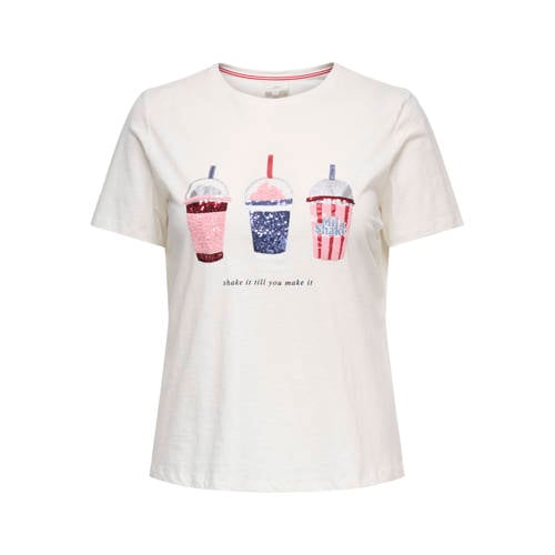 ONLY CARMAKOMA gebloemde T-shirt afbeelding