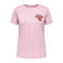 ONLY CARMAKOMA T-shirt met backprint roze