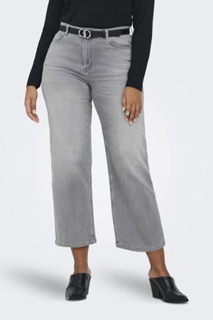 Carwilly Hw Crop Wide Rea0938 high waist wide leg jeans grey denim