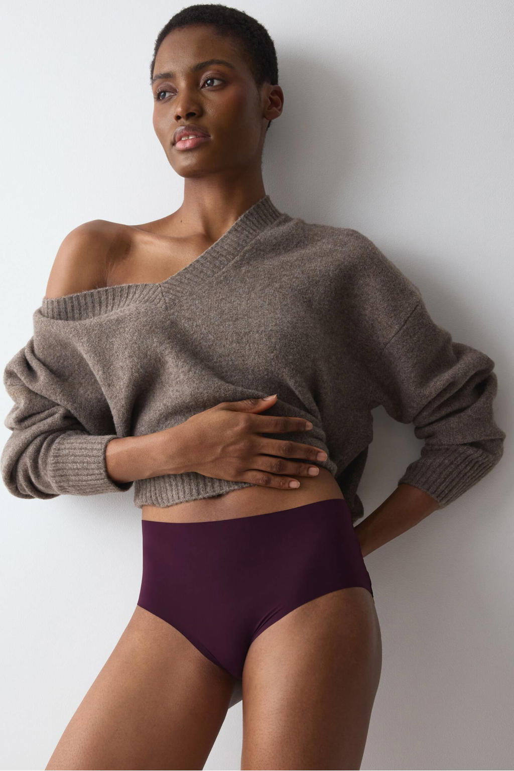 Triumph Pretty Micro maxislip - aubergine