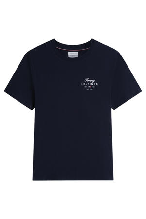 regular T-shirt donkerblauw