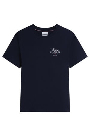 regular T-shirt donkerblauw