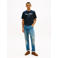 Tommy Hilfiger regular fit T-shirt met logo - donkerblauw