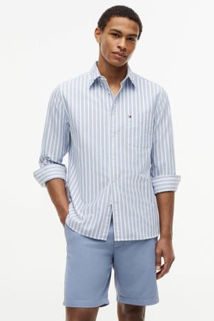 regular fit gestreept overhemd - blauw