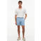 Tommy Hilfiger DOVER 6" PO CHAMBRAY regular casual short met linnen lichtblauw