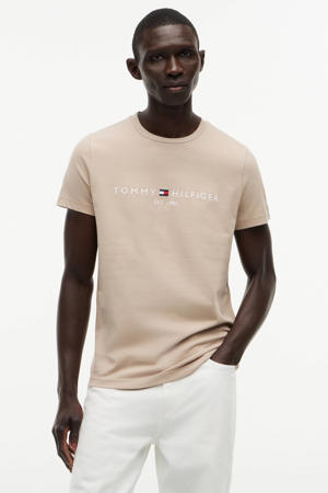 slim T-shirt beige