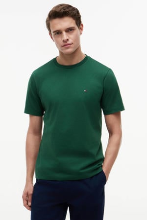 regular T-shirt donkergroen
