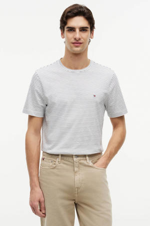 regular gestreept T-shirt ecru