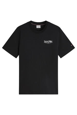 regular fit T-shirt met backprint - zwart