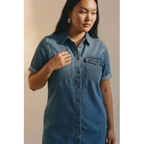 VERO MODA CURVE denim spijkerjurk afbeelding