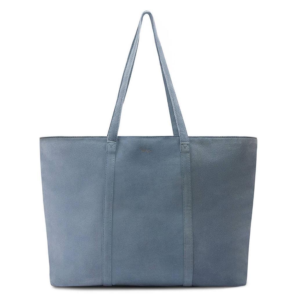 Manfield suede shopper blauw