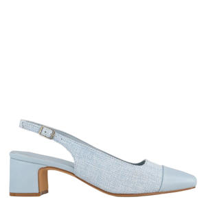 slingback pumps lichtblauw
